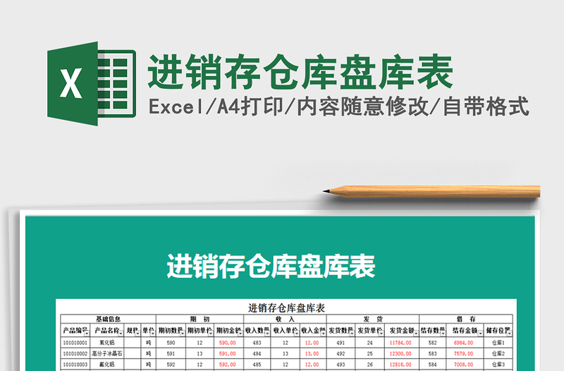 2025年进销存仓库盘库表