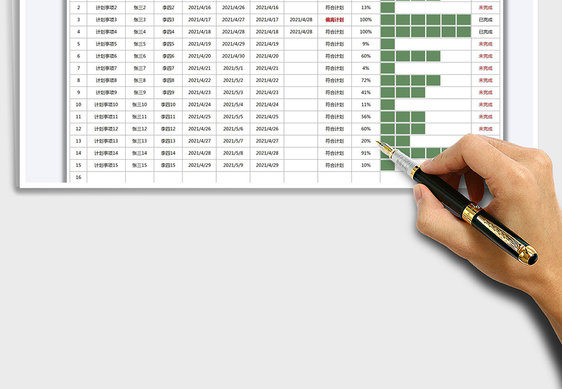 2025工作进度计划表免费下载