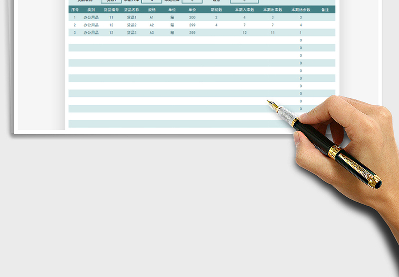2025年出入库月报表