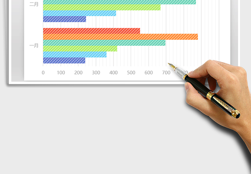 2025年糖果纸系列图表条形图免费下载
