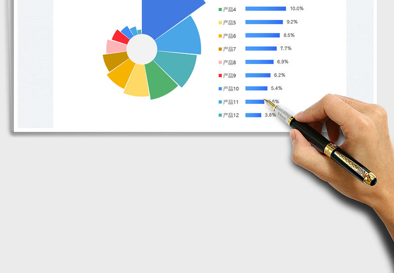 2024玫瑰图-可视化图表exce表格