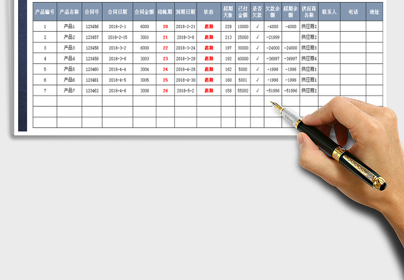 2025年应收应付账款-公式自动计算
