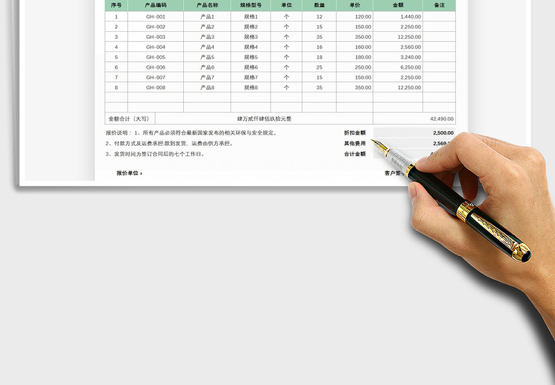 2025年产品价格明细表