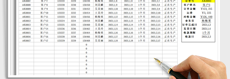 2025年销售订单跟踪表