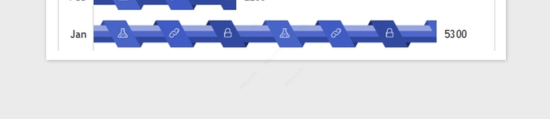 2025年可视化图表—精美多种色彩侧方图免费下载