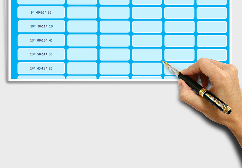 2025课程表-学习计划表免费下载