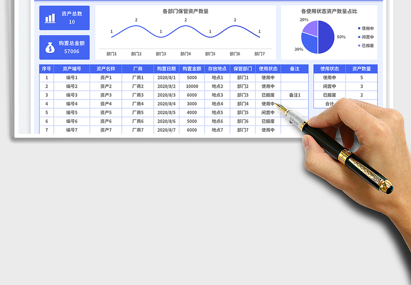 2025固定资产明细账免费下载