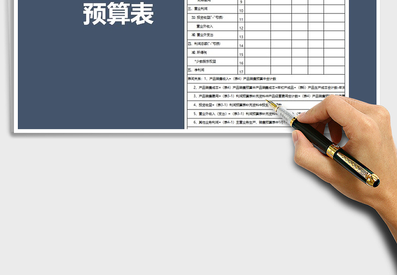 2025年利润预算表