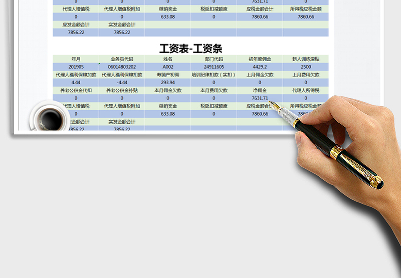 2025年工资表-薪酬管理免费下载
