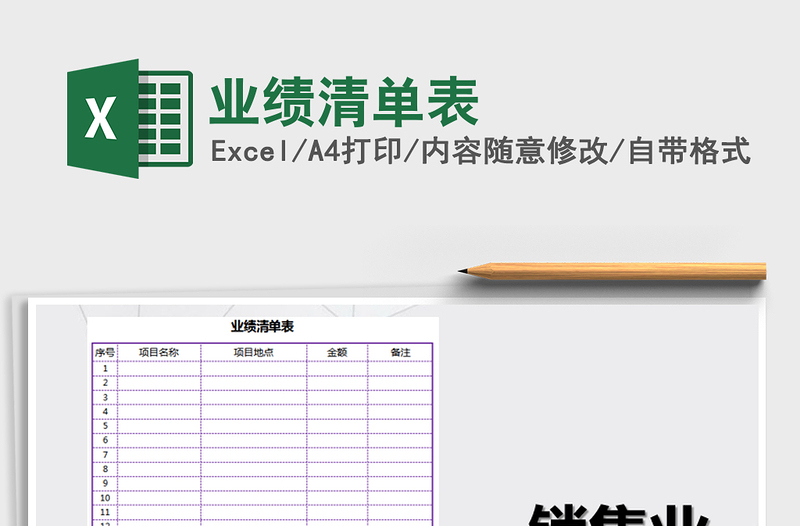 2025年业绩清单表