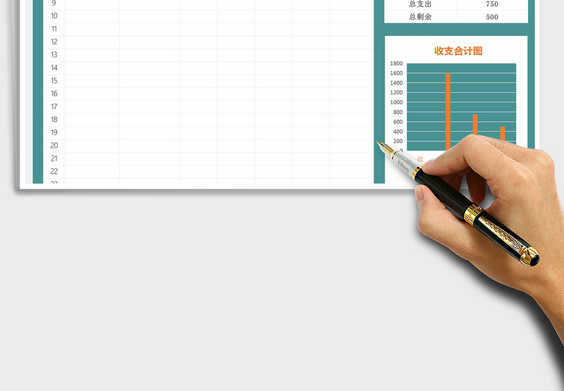 2025年日常收支记账（全自动计算）