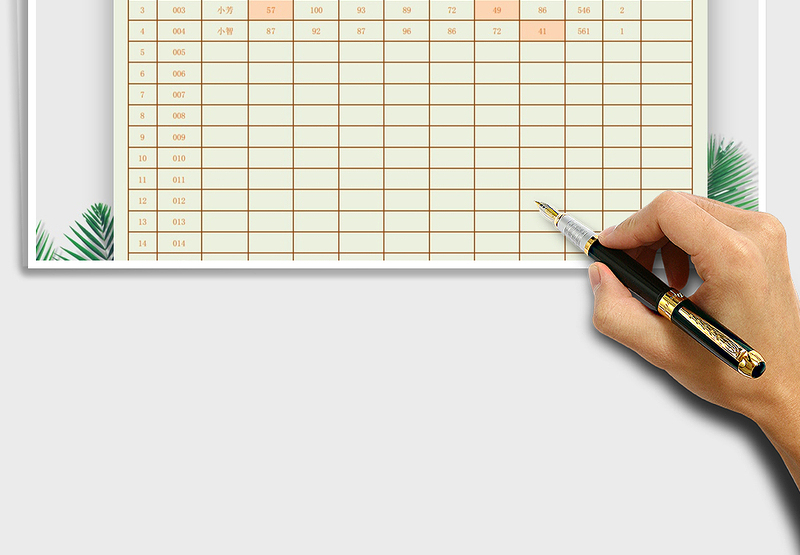 2025年学生成绩表