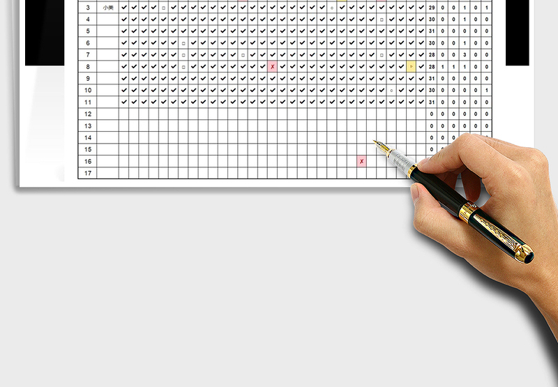 2025年考勤统计明细表