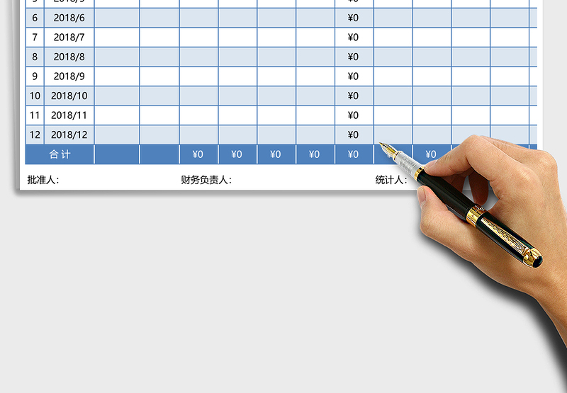 2025年工资年度明细表