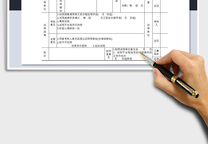2025年职员试用通知单