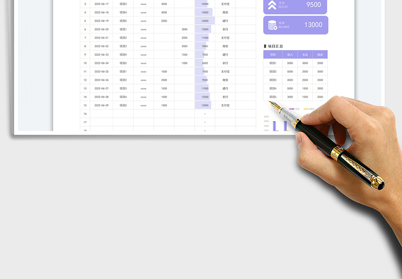 2025收入支出财务报表免费下载