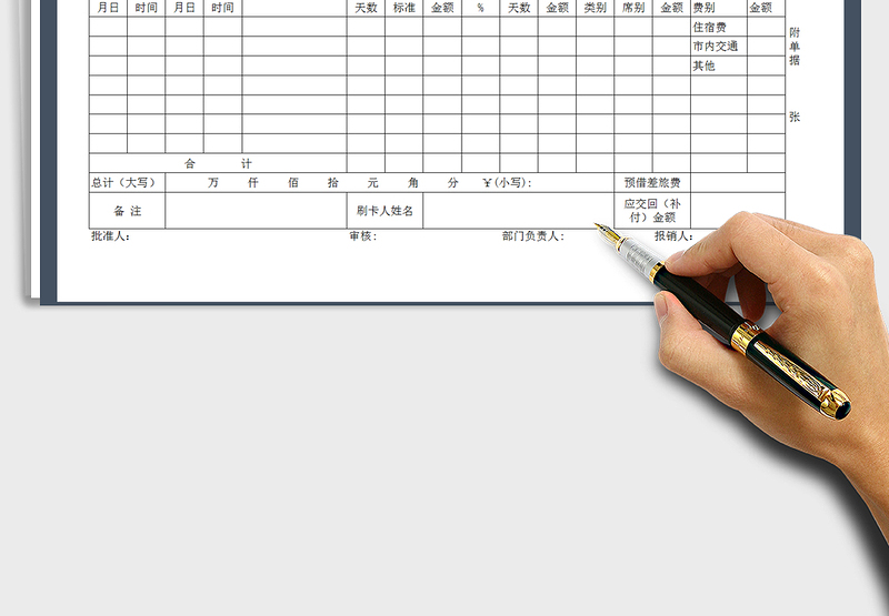 2025年2018最新差旅费报销单