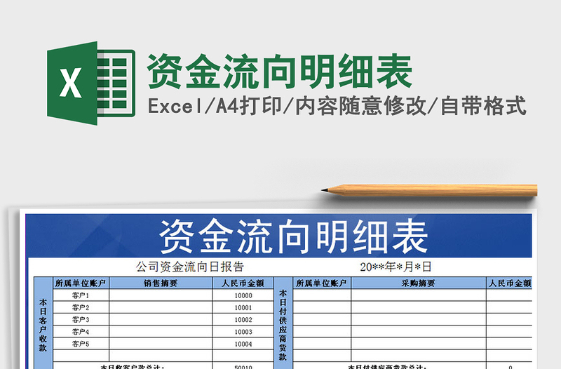 2025年资金流向明细表