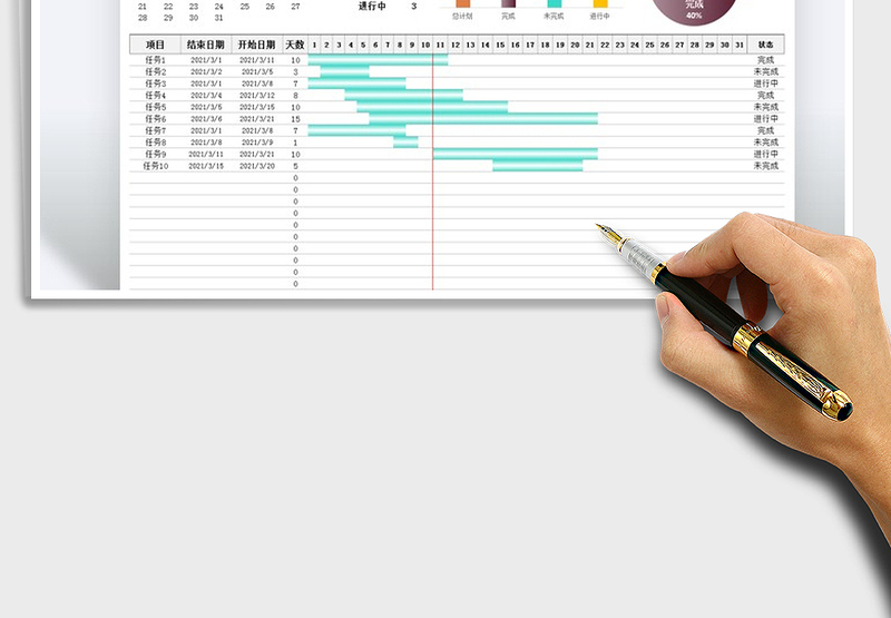 2025年工作计划进度条
