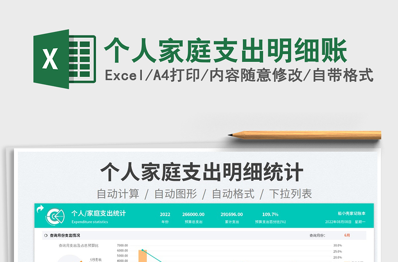 2025个人家庭支出明细账免费下载