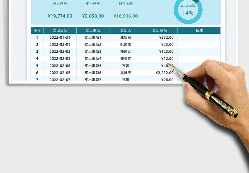 2025班费收入支出明细表免费下载