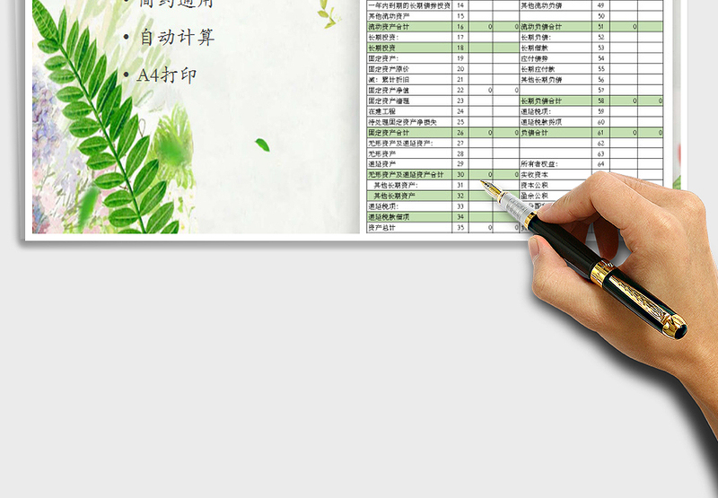 2025年资产负债表