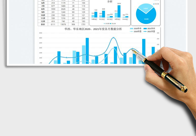2025各市场销售数据图表分析