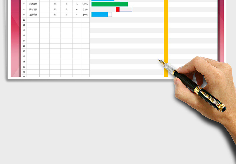 2024年项目工作计划甘特图（自动甘特图）