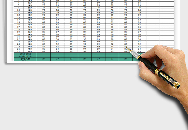 2025年期末成绩一览表