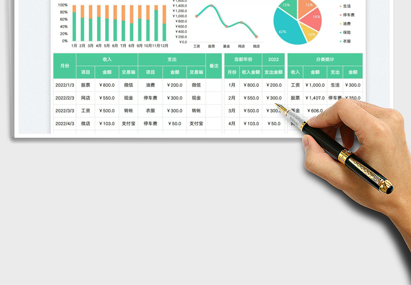 2025家庭收支明细登记免费下载