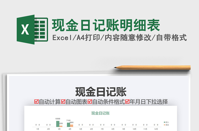 2025年现金日记账明细表