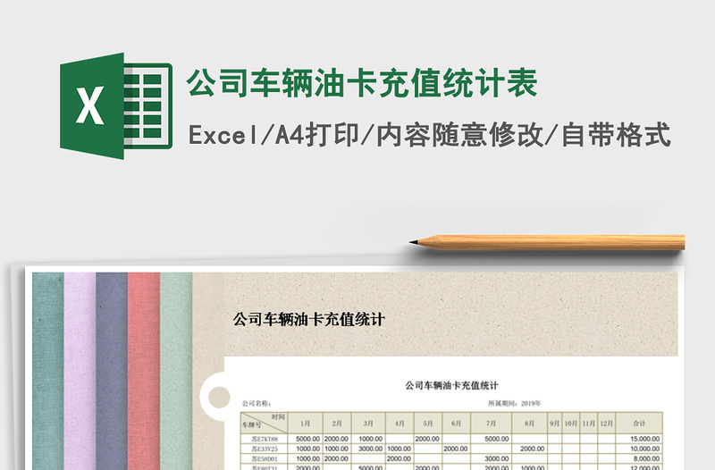 2025年公司车辆油卡充值统计表