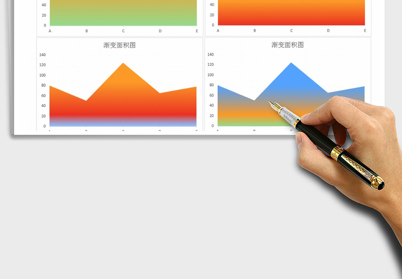 2025年可视化—渐变面积图免费下载