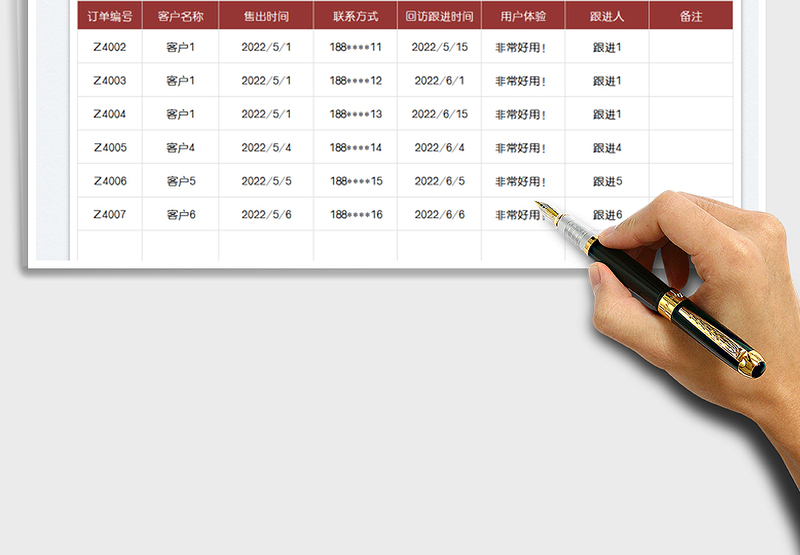 2025售后回访反馈表免费下载