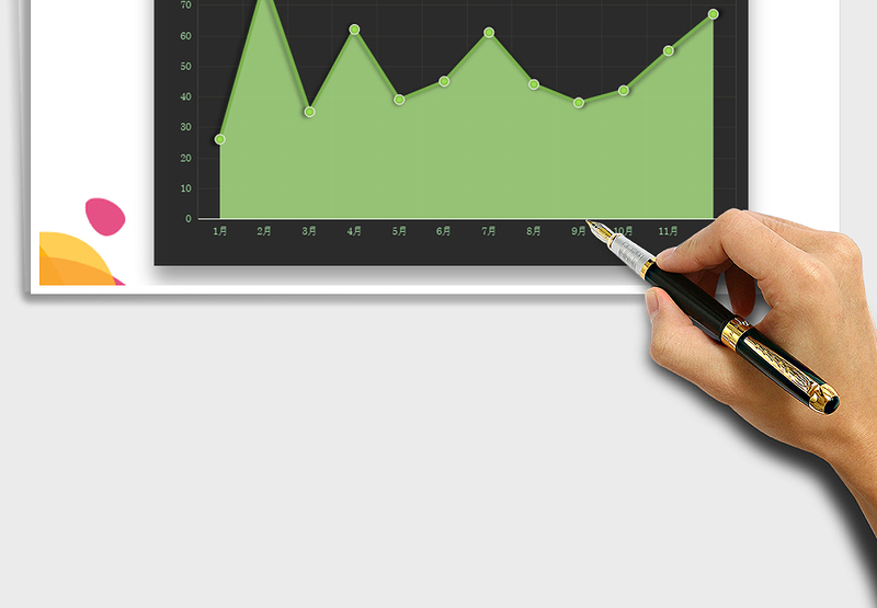 2025可视化EXCEL面积图（商务图表）免费下载