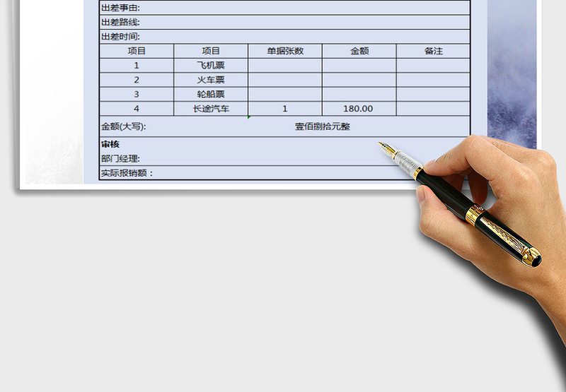 2025年差旅费用报销单
