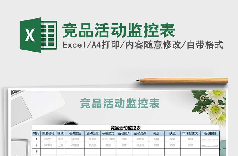 2025年竞品活动监控表