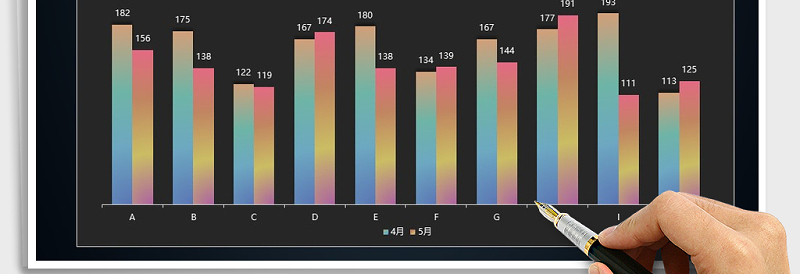 2025年柱形图通用模板免费下载