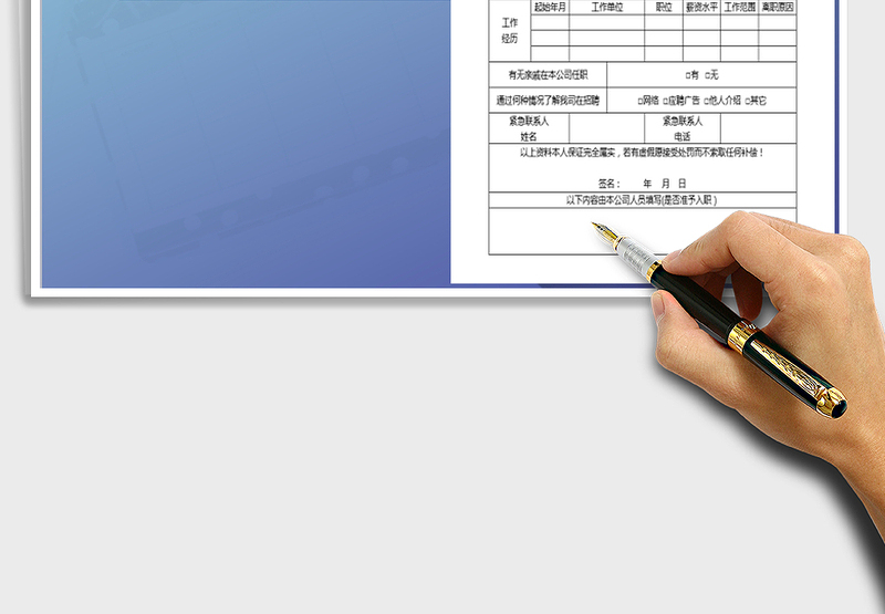 2025年入职申请表