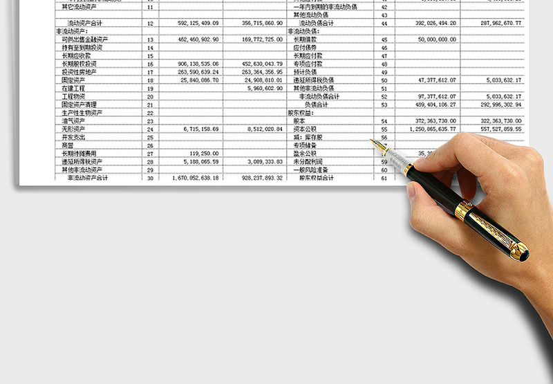 2025年资产负债表模板