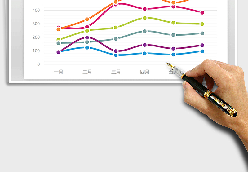 2025缤纷色彩系列图表之折线图免费下载
