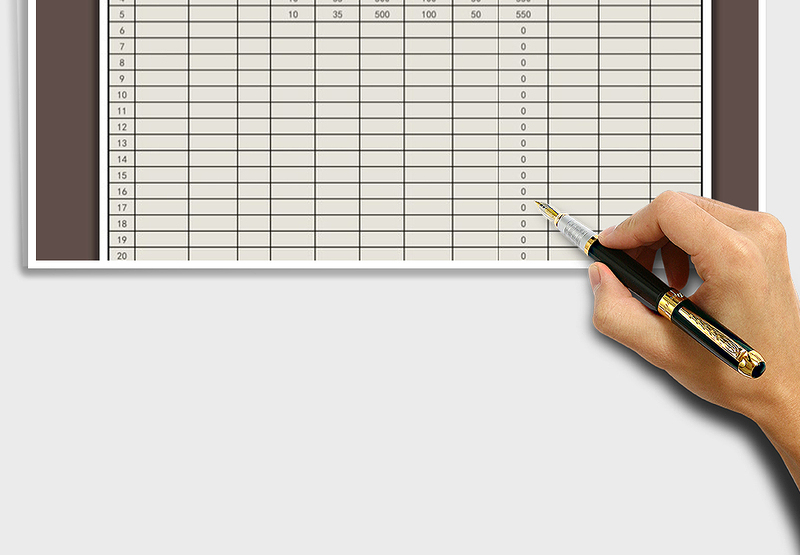 2025年流水账单表标准模板