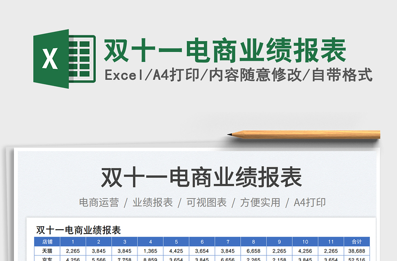 2025双十一电商业绩报表
