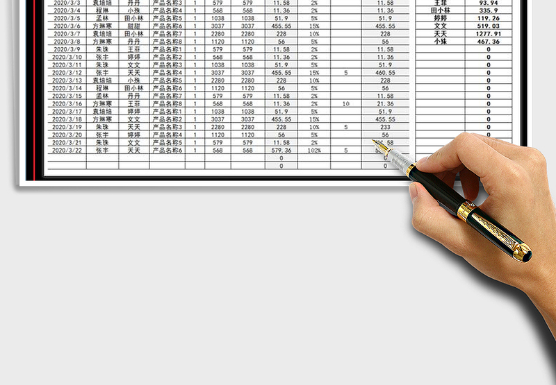 2025年员工销售提成工资表免费下载