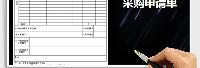 2025年采购申请单