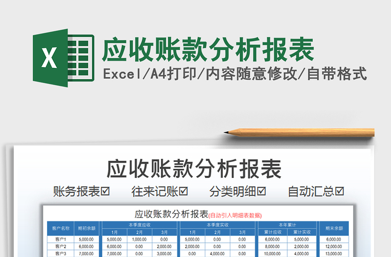 2025应收账款分析报表免费下载