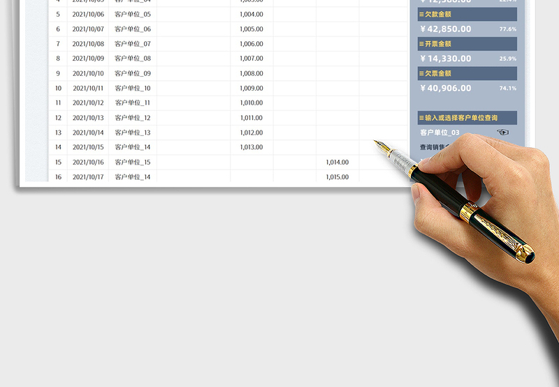 2025销售明细统计表免费下载