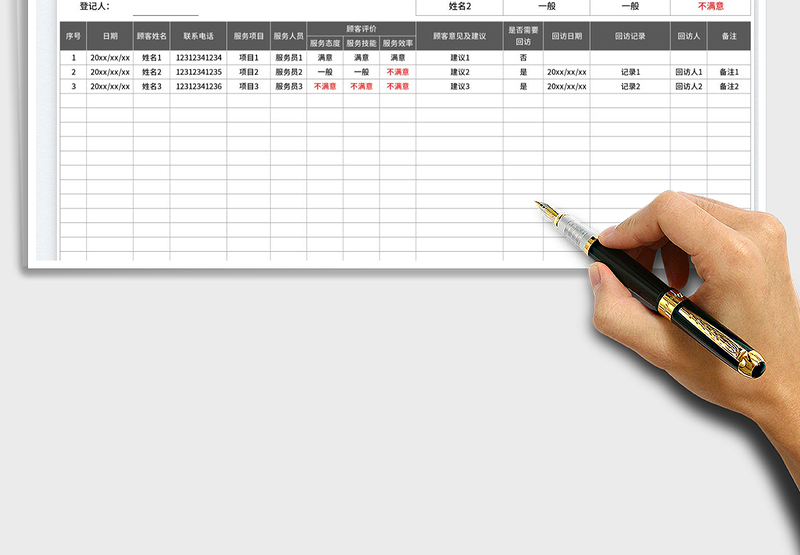 2025顾客满意度调查表