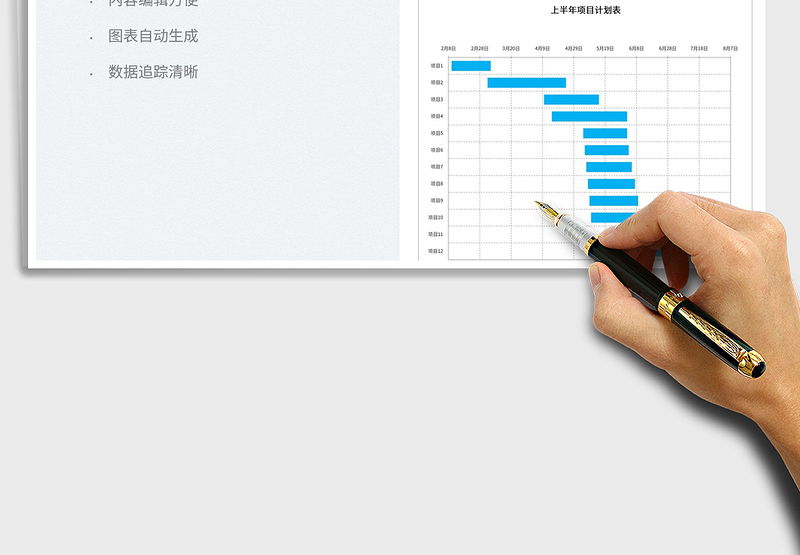 2025公司上半年项目进度计划表免费下载