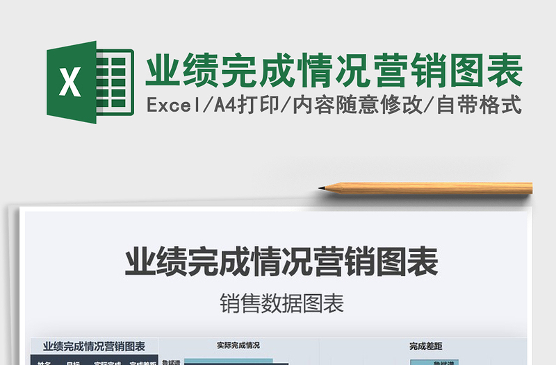 2025年业绩完成情况营销图表